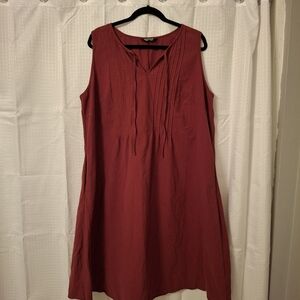 BloomChic Deep Rust Sleeveless Dress